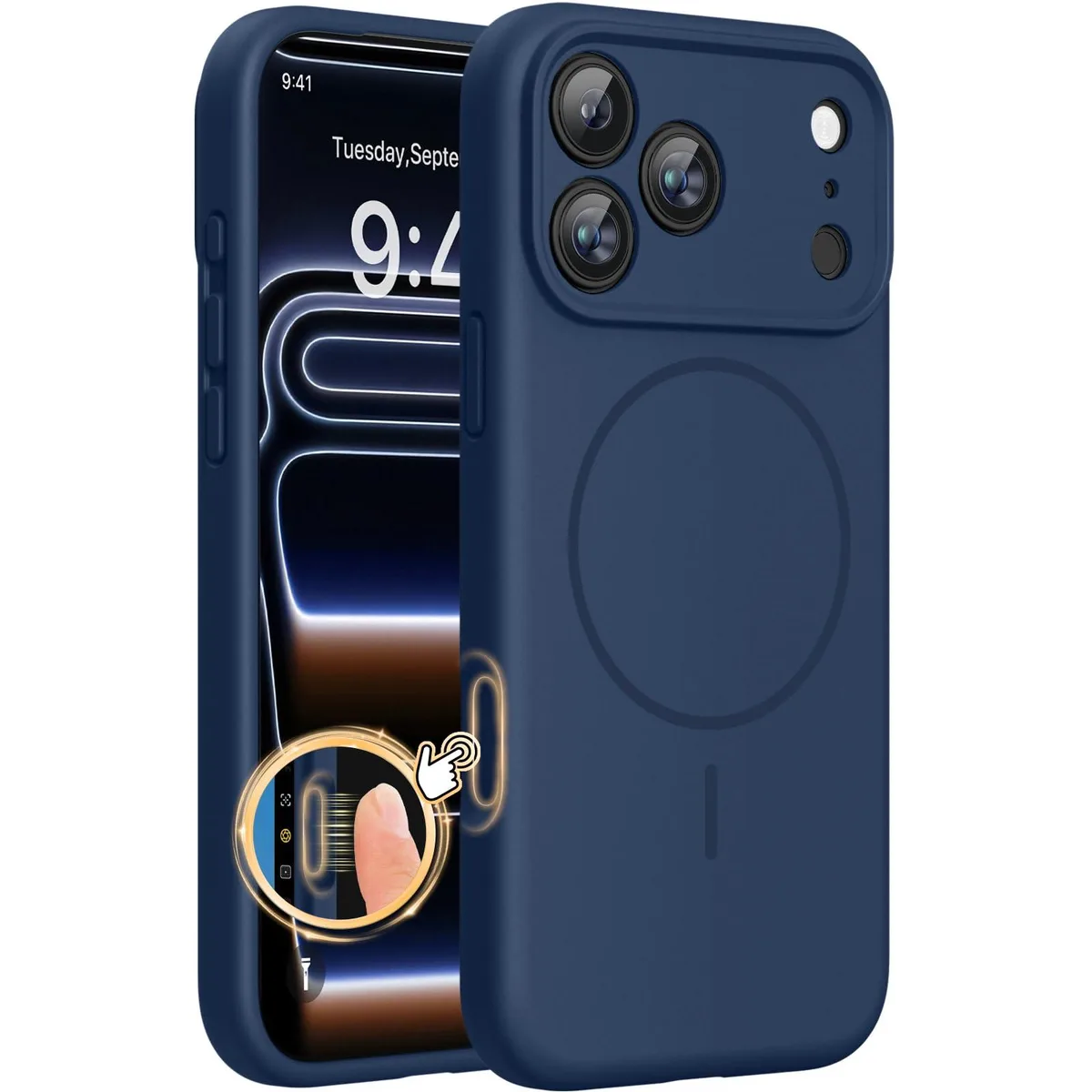 ViewSonic ViewSonic 901AM Silicone Case Dark Blue iPhone 17 Pro 6.3 — product photo