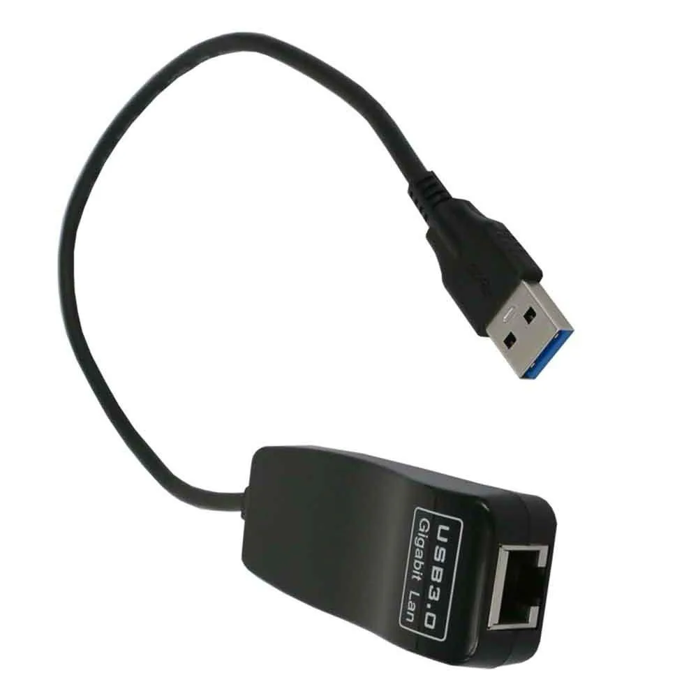 YINGHUA YINGHUA Mini USB 3.0 Gigabit Ethernet Adapter RJ45 30CM black — product photo