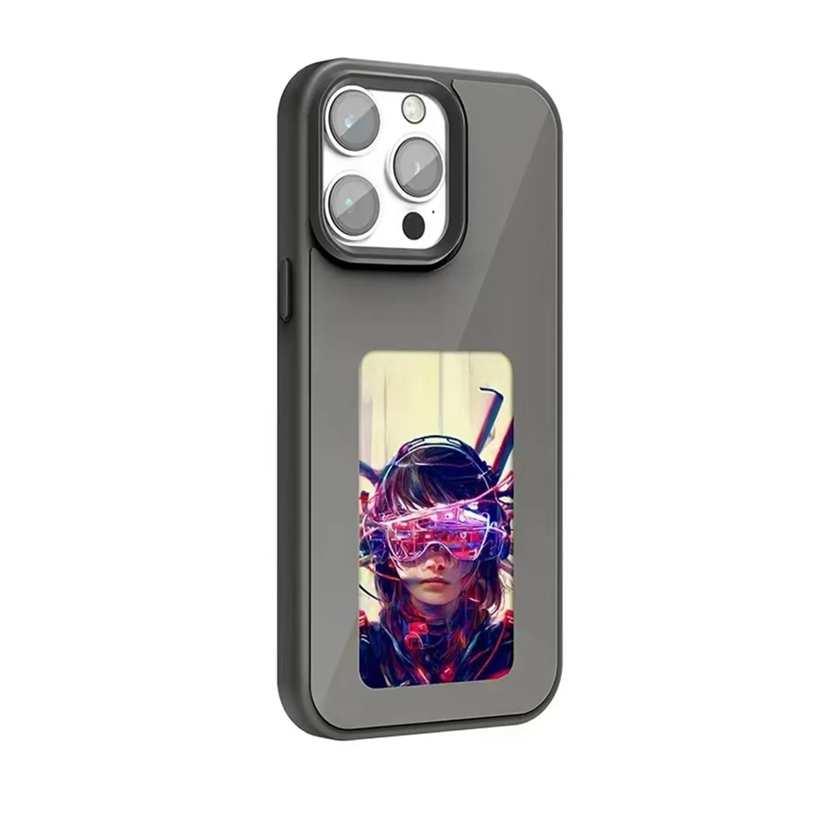 NO. NO. iphone15pro E-Ink NFC Case Gray 13 14 15 — product photo