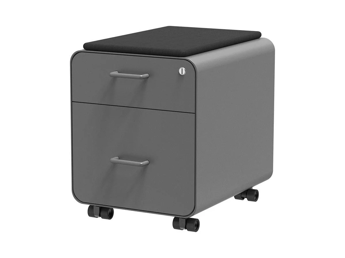 Monoprice Inc. Monoprice 137882 2-Drawer File Cabinet Gray 19.50" 55.00 lbs — product photo