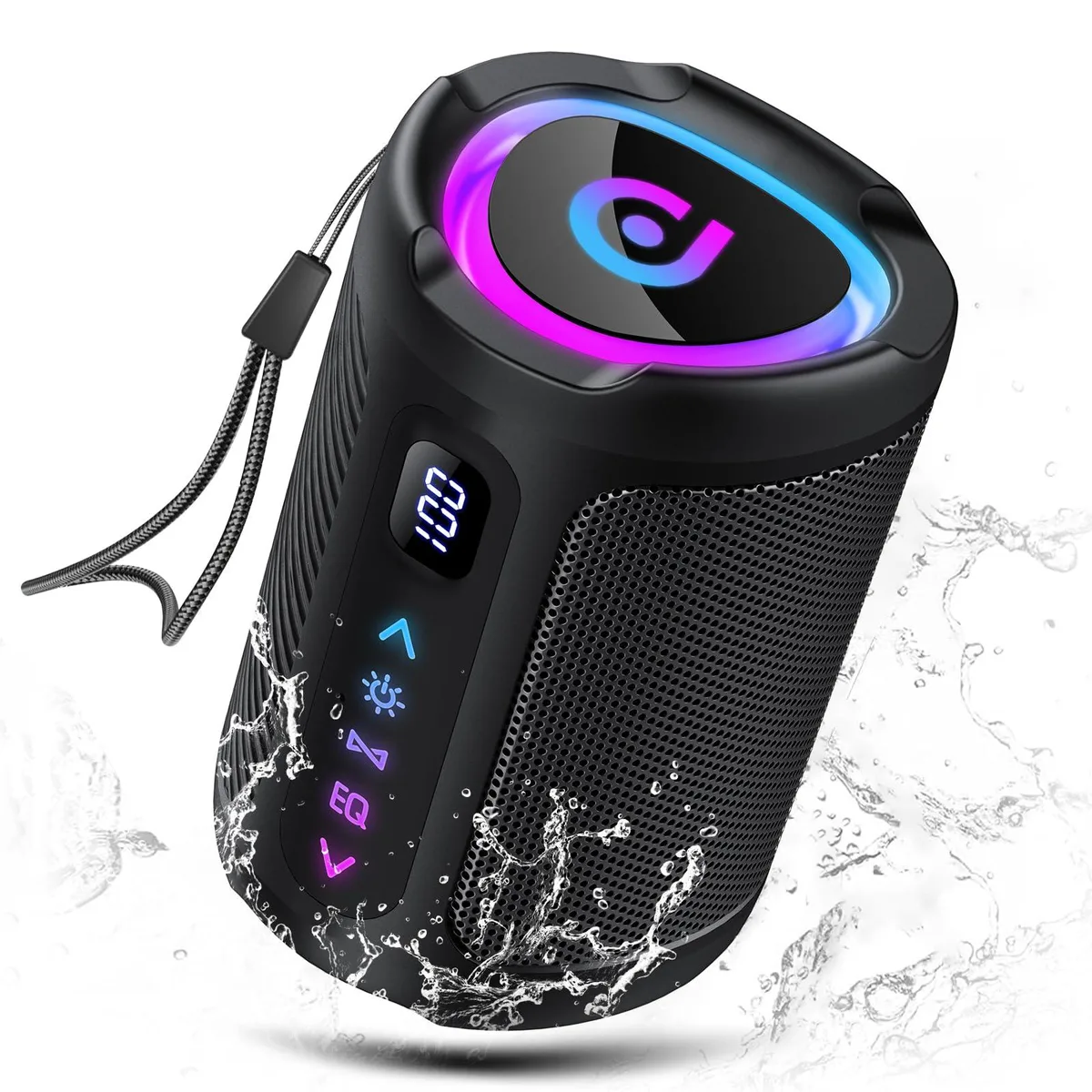  aowoka S17-1-YTUS-BK Portable Speaker Bluetooth 5.4 15H IPX7 Black — product photo
