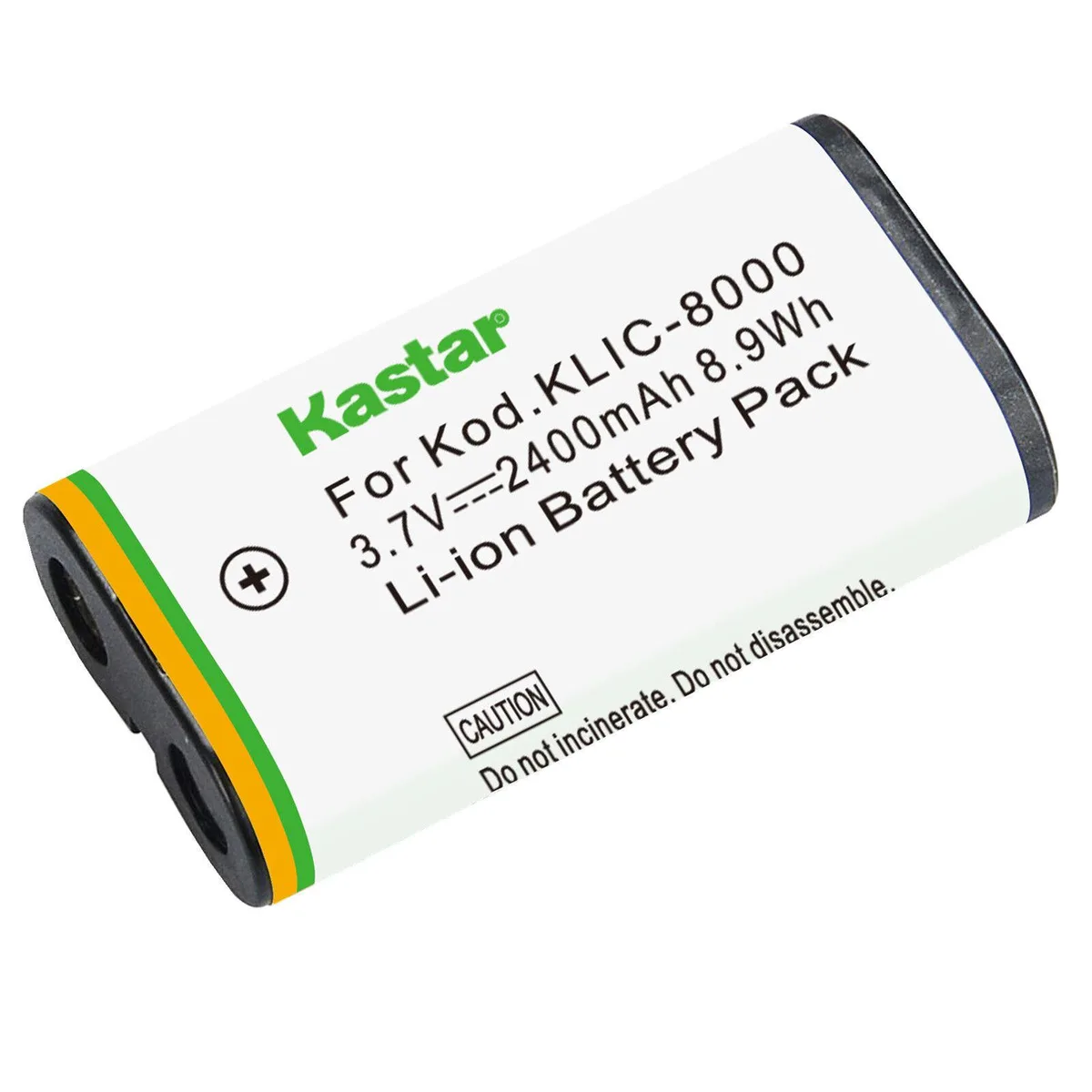 Kastar Kastar K8000 camera battery 2400mAh 3.7V 8.9Wh 1-Pack — product photo