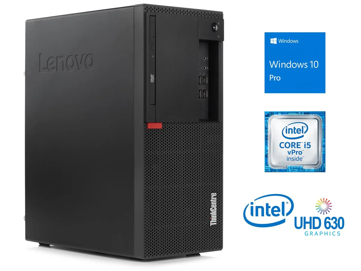 Lenovo Lenovo ThinkCentre M910t Desktop PC, Core i5-6500, 8GB DDR4, 256GB SSD — product photo