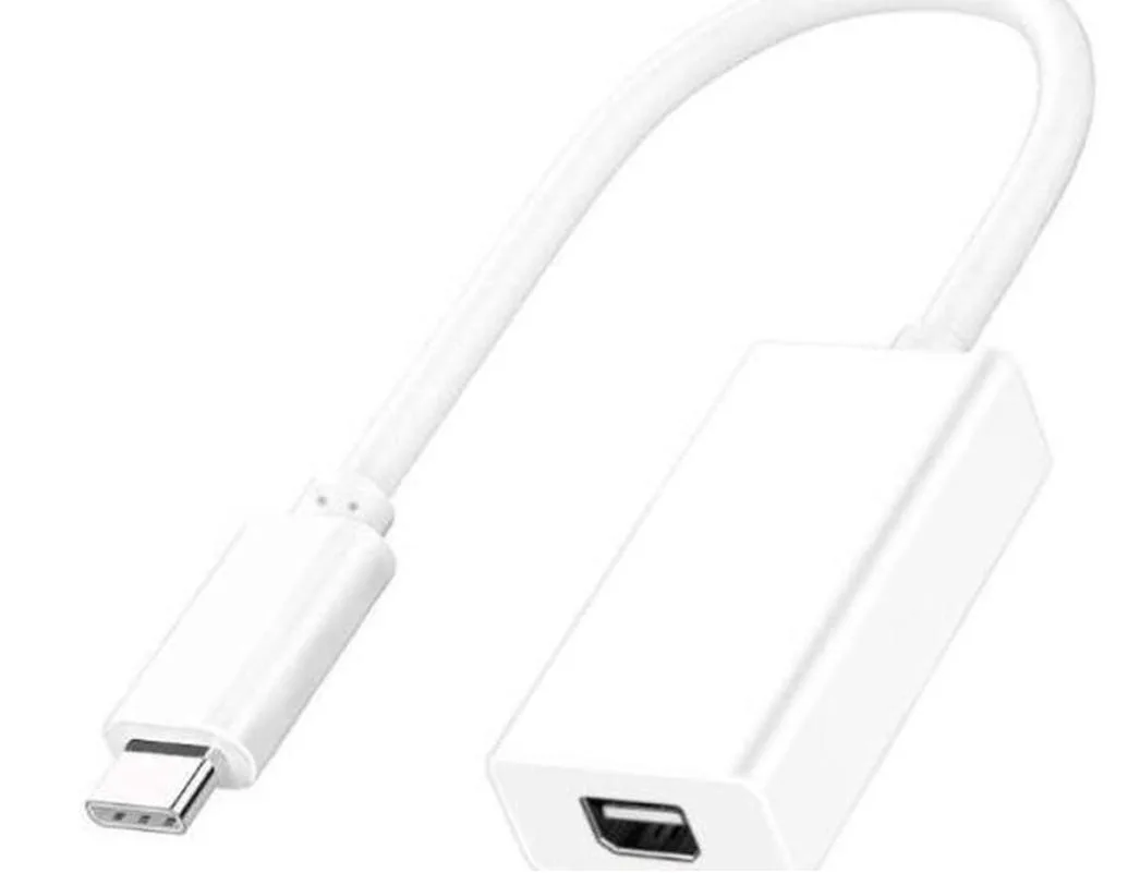 Aomoproing Aomoproing Thunderbolt 3 to Thunderbolt 2 Adapter USB-C to MiniDP White — product photo
