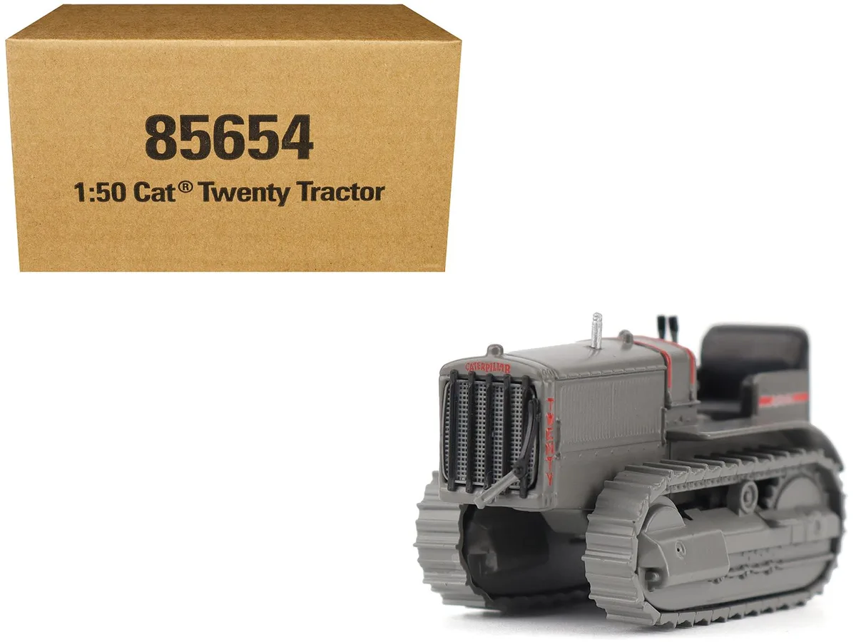 DieCast Masters DieCast Masters CAT Caterpillar Twenty Tractor Gray Centennial Series 1/50 Diecast Model — product photo