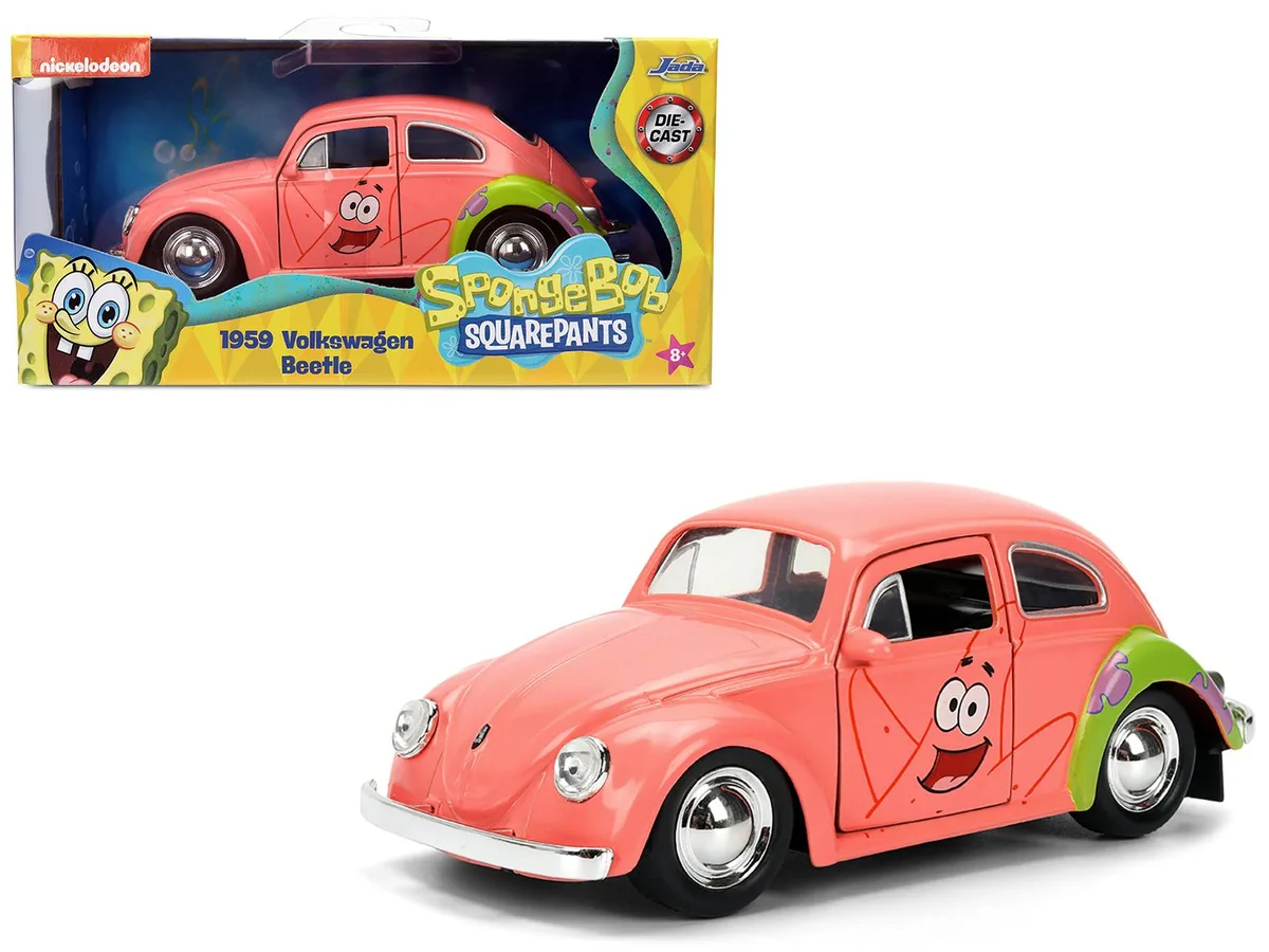 Jada Jada 1959 Volkswagen Beetle "Patrick Star" Pink 1/32 Diecast — product photo