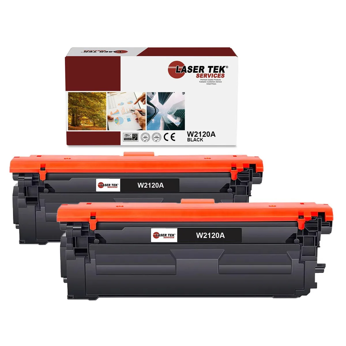 Laser Tek Services Laser Tek Services 212A Black Toner Cartridge 2PK W2120A — product photo