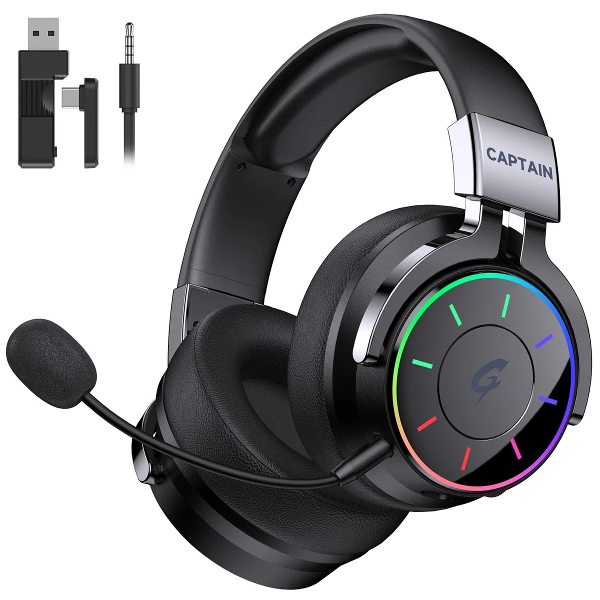  syndesmos spark04 Wireless Gaming Headset 7.1 50mm 60h Black — product photo