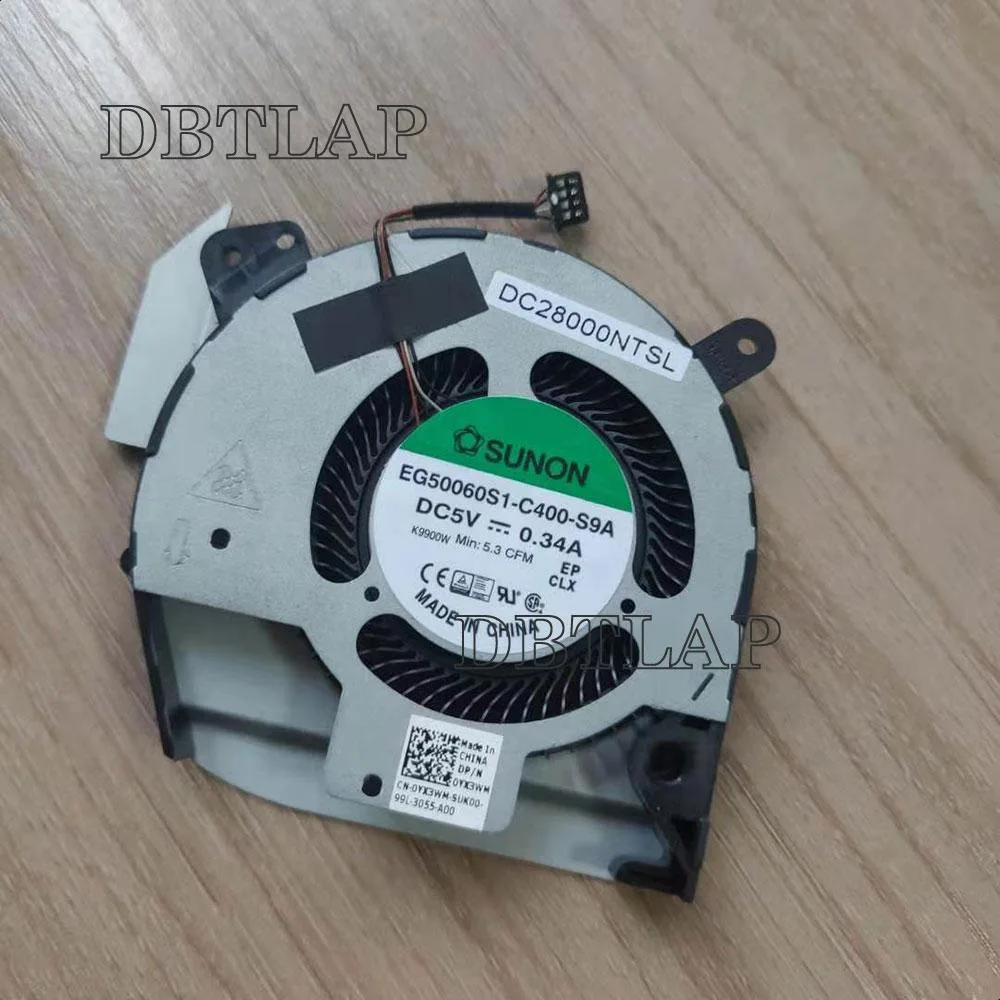DBTLAP DBTLAP Sunon EG50060S1-C400-S9A DC5V 0.34A for Dell YX3WM Latitude 5401 laptop cooling fan — product photo