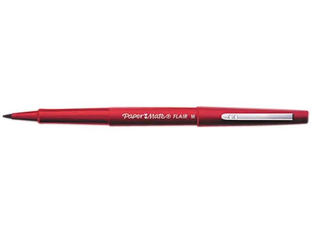 Paper Mate Paper Mate PAP1921091 Flair Felt Tip Marker Pen Red Ink Medium 36 per Box — product photo