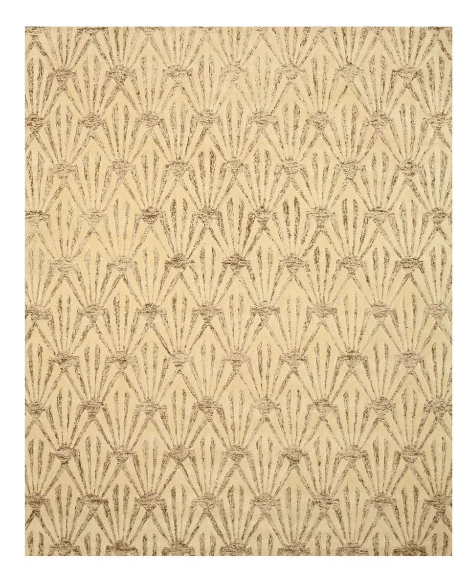 EORC EORC Hand-Tufted Wool Viscose Ivory Trellis Montego Rug 9x12 — product photo