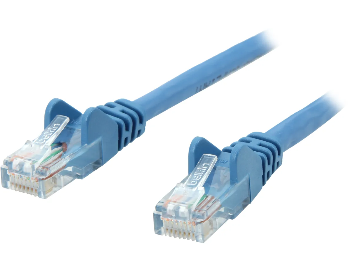 Belkin Belkin A3L791b14-BLU-S Cat 5E network ethernet cable 14 ft Blue — product photo