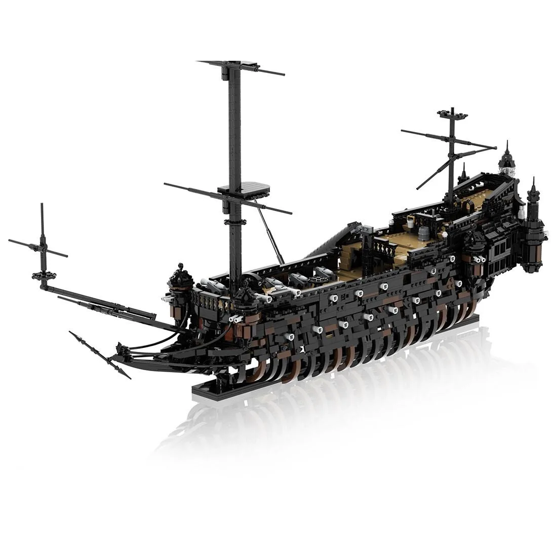 ZITIANYOUBUILD ZITIANYOUBUILD MOC-137238 Double Cannon Pirate Ship 4265 Parts Educational Building Set — product photo