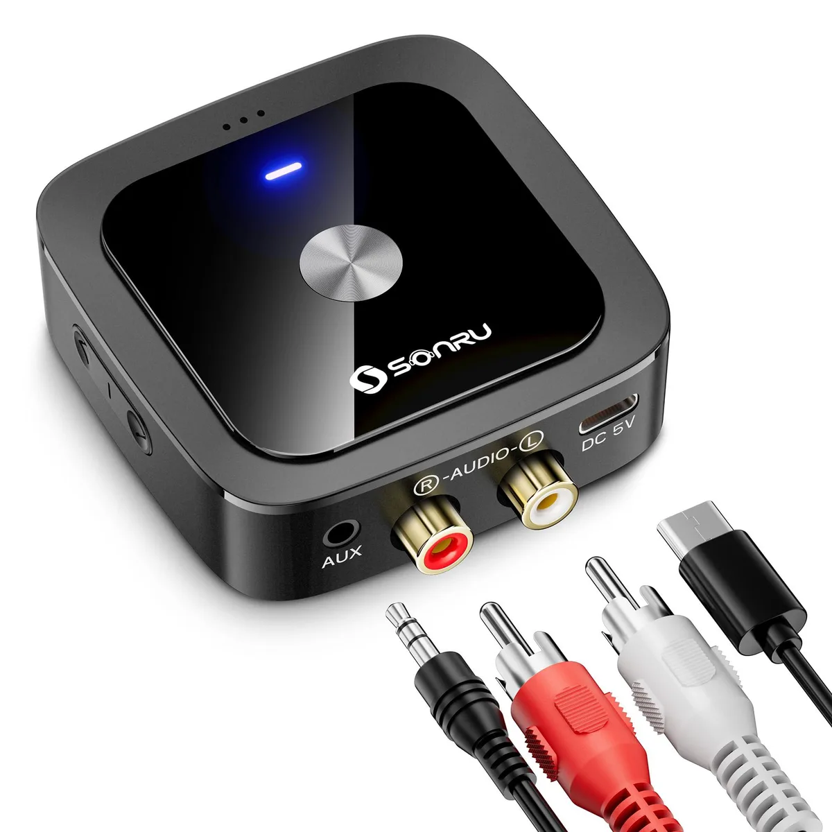  SONRU LE523 Bluetooth 6.0 Receiver Black — product photo