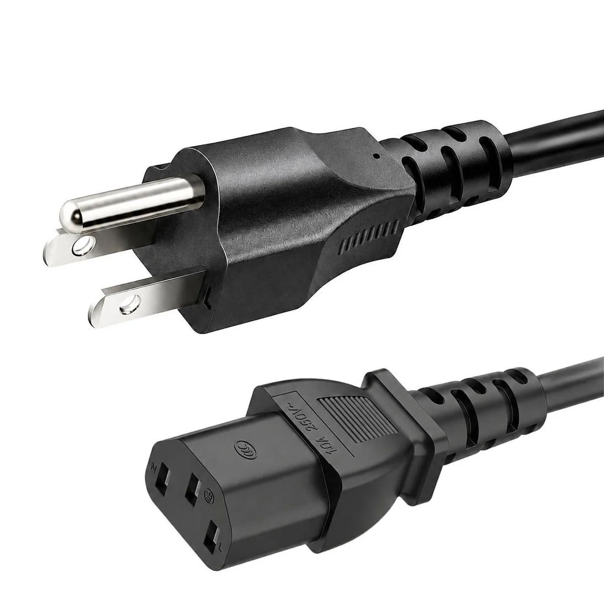  IJP 3 Prong AC Power Cord 18AWG 125V NEMA 5-15P to C13 3.3FT — product photo