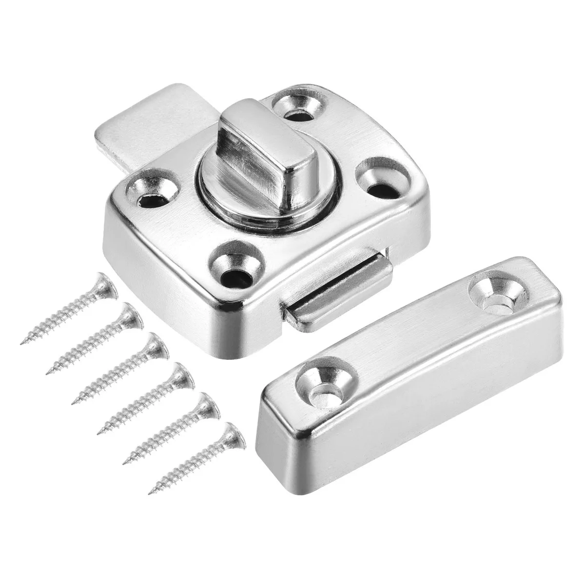 Unique-Bargains Unique-Bargains Swivel Bolt Latch 1.61" x 1.18" Silver Tone — product photo
