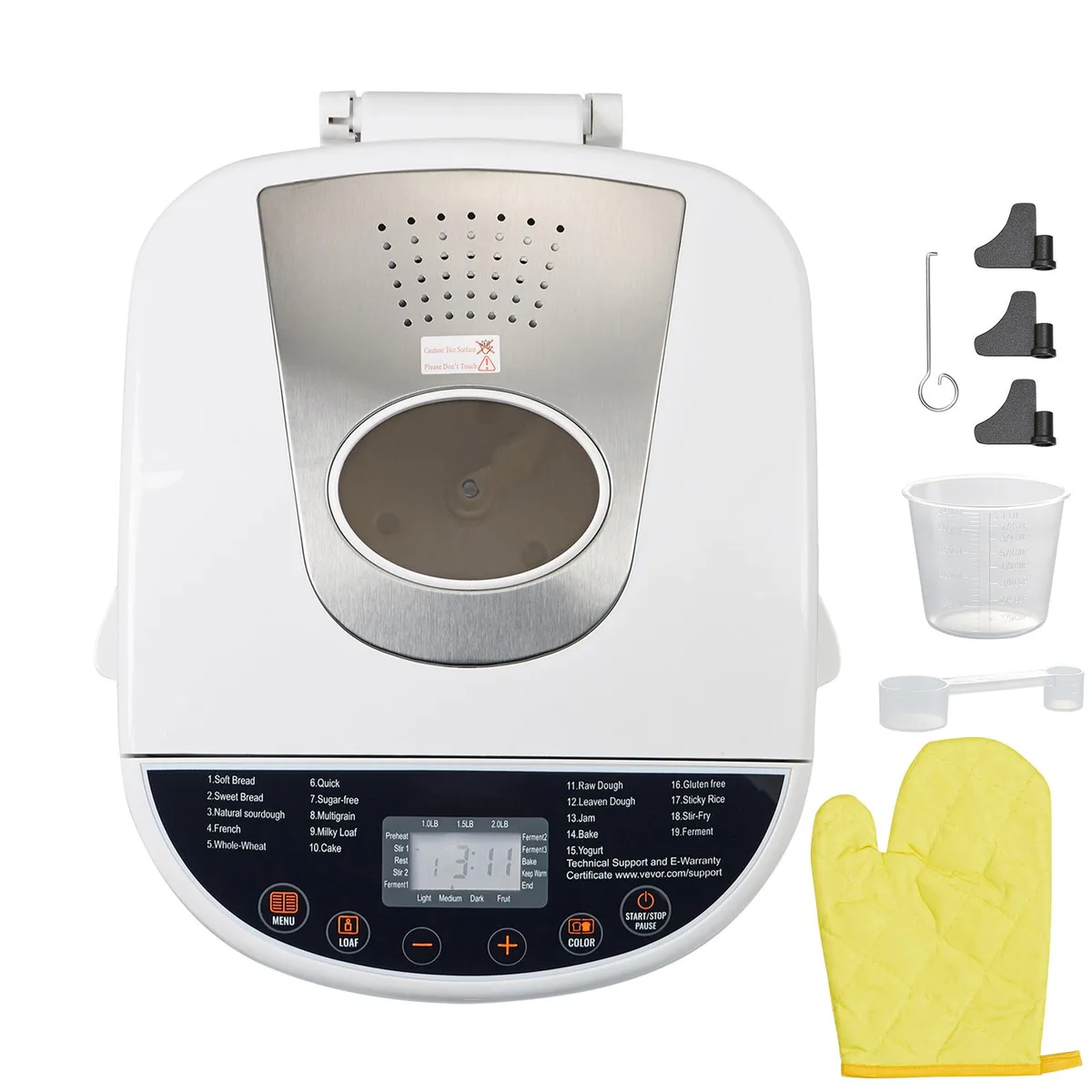 VEVOR VEVOR Bread Maker MBF-020 2 lb 19-in-1 White — product photo