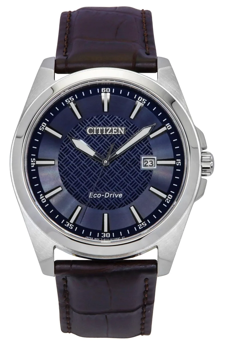 Citizen Citizen BM7108-22L Eco-Drive Blue Dial Leather Strap 41mm 100M — product photo