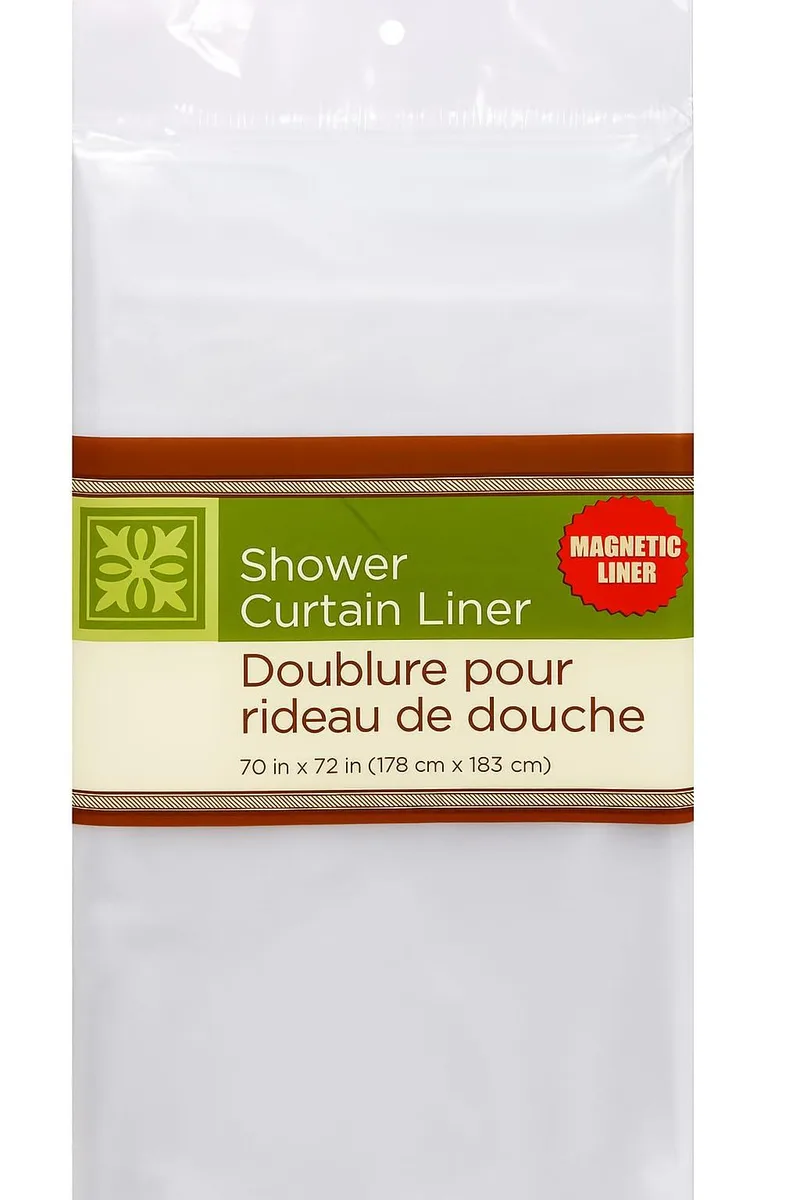  Sweet Ez Dream Clear PEVA Magnetic Shower Curtain Liner 70x72 Inches — product photo