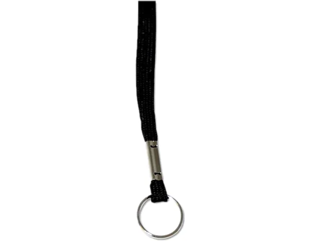 Advantus Advantus 75423 Deluxe Lanyards Ring Style 36" Black 24/Box — product photo
