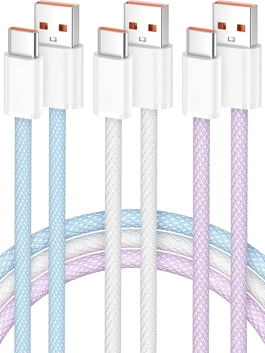 Kootion Kootion USB A to USB C Cable 3 ft 3-Pack 3A 480Mbps — product photo