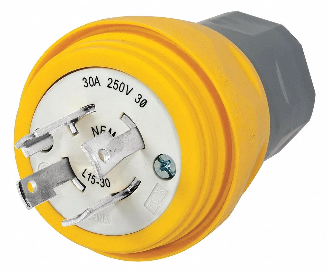 Hubbell Incorporated Hubbell Incorporated HBL28W75 Watertight Locking Plug L15-30P 30 A line protection — product photo