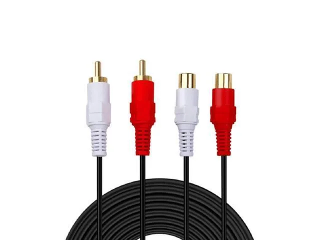 Manw Manw 2 RCA Extension Cable Gold Plated Male to Female 3ft — product photo