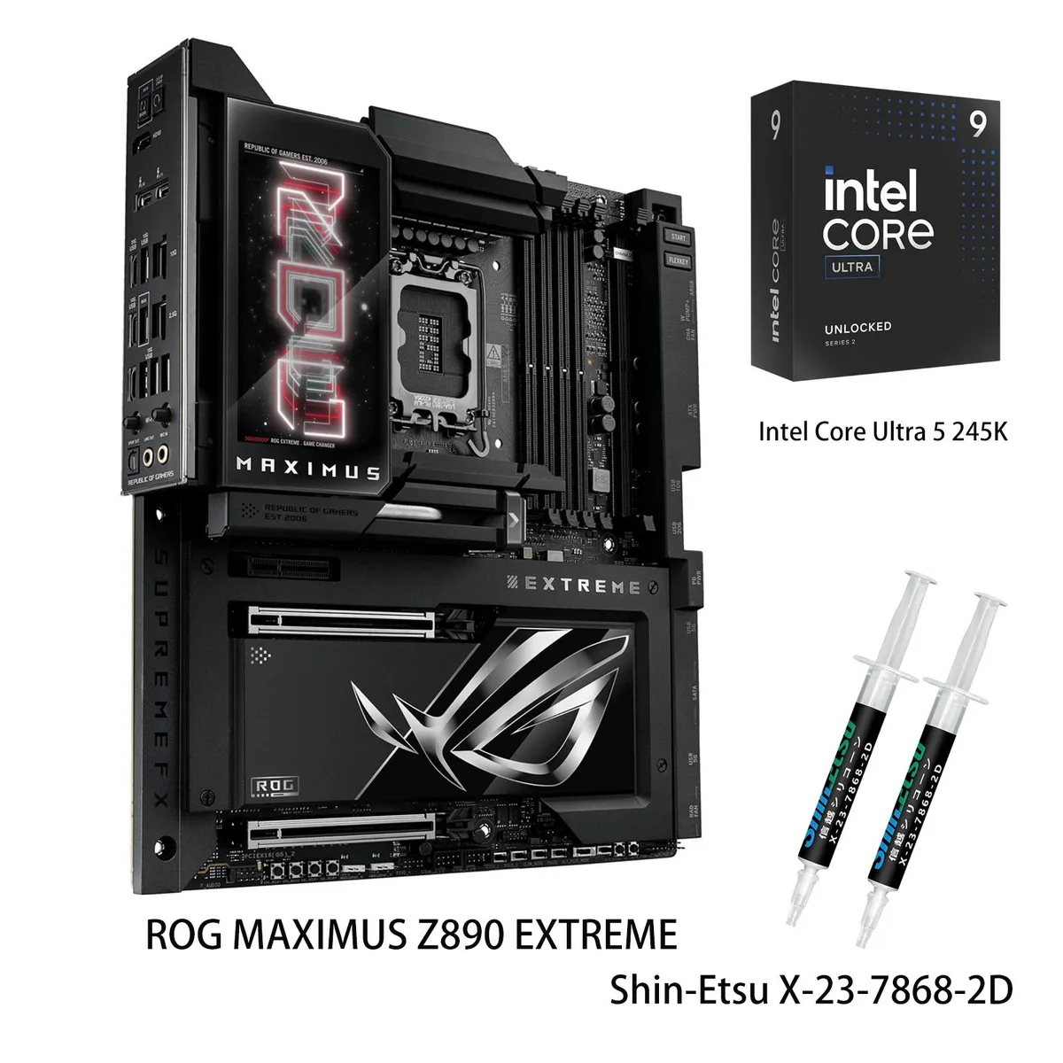 ASUS ASUS ROG MAXIMUS Z890 EXTREME Intel motherboard &amp; Core Ultra 9 285K CPU Combo — product photo