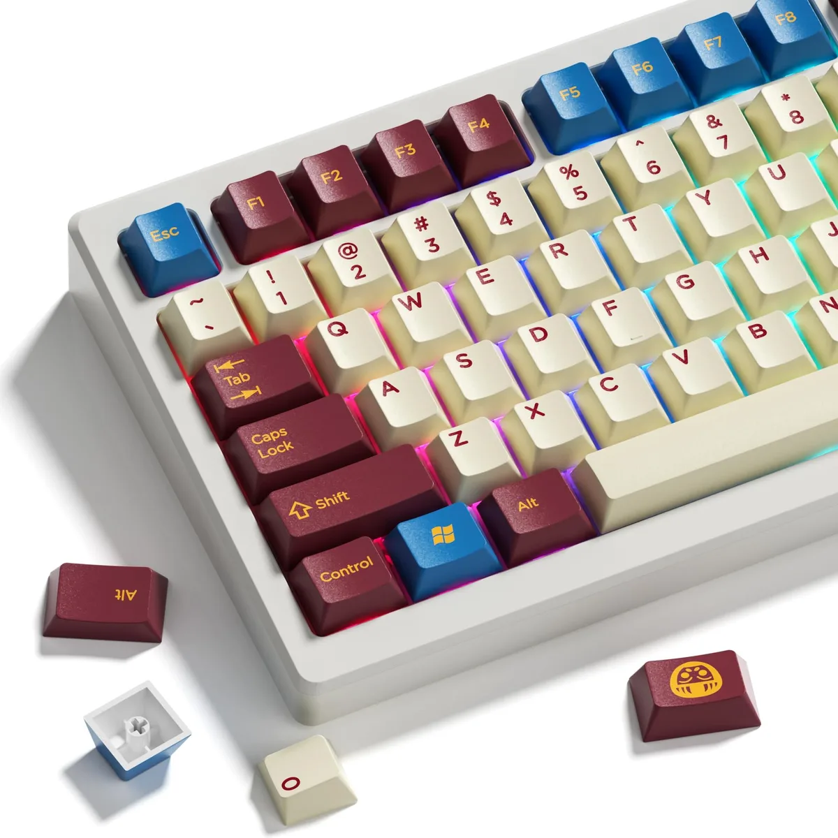 Womier Womier Cherry Profile PBT Keycaps 135 Keys Japanese Koi Shrine Theme keyboard accessory — product photo