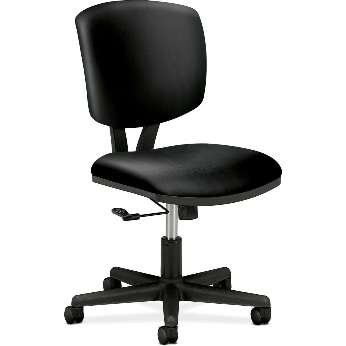 The Hon Company The Hon Company 5701SB11T office furniture task chair black bonded leather center-tilt armless — product photo