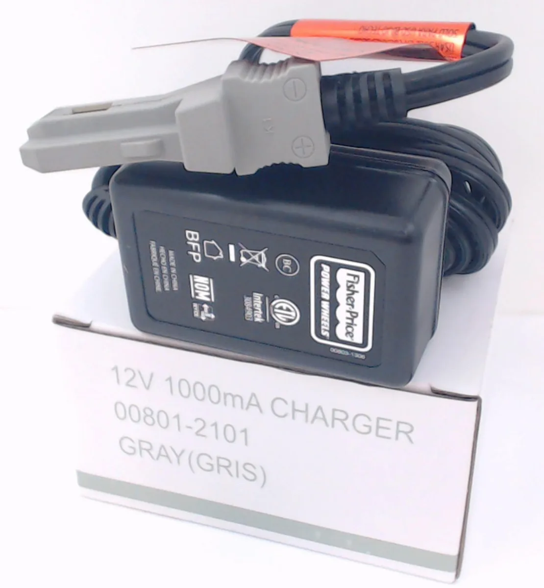 Power Pub Power Pub Power Wheels 12V Grey Battery Charger 00801-1480/1778/2101 electronics for kid — product photo