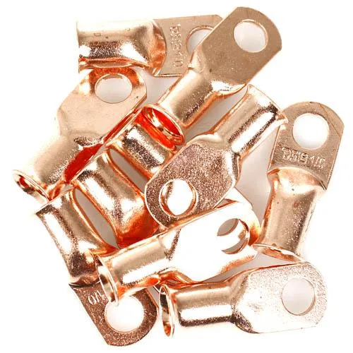 DS18 DS18 CCL1/0 1/0 Gauge Copper Ring Terminals Pack of 10 — product photo