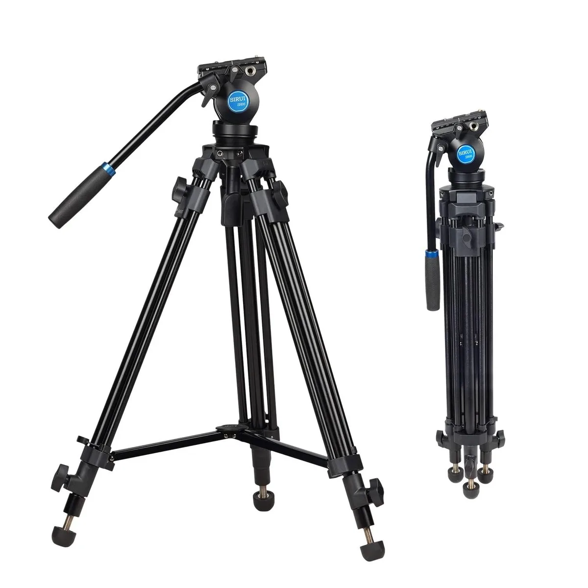 Sirui Sirui SH05 Video Tripod 360 Fluid Head 2 in 1 accessory 13.2lbs 55.1in — product photo