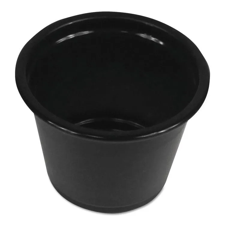Boardwalk Boardwalk BWKPRTN1BL 1 oz Black Portion Cups Cleaning 2500 Carton — fotografija proizvoda