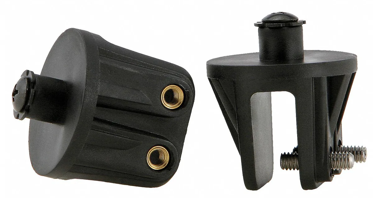 Black plastic mounting brackets for Innerzone 2 goggles
