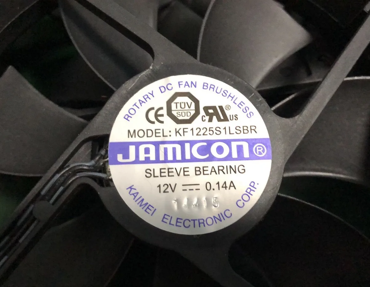 SXDOOL SXDOOL JAMICON KF1225S1LSBR 12V .14A 120mm 12025 case fan — product photo