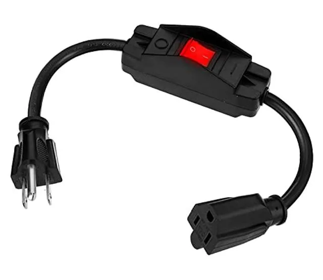maximm maximm 3 Prong Extension Cord with Switch 14AWG 1.3ft 1625W — product photo
