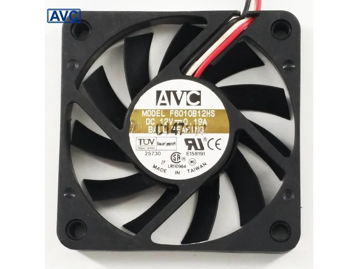 Fans Fans 6010B12HS 60x60x10mm 12V .19A case fan 2pcs — product photo