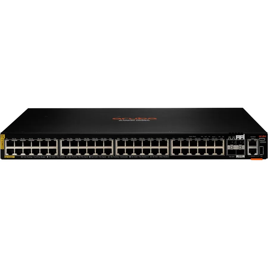 HPE HPE R8Q70A- 6200M 48-port PoE network switch — product photo