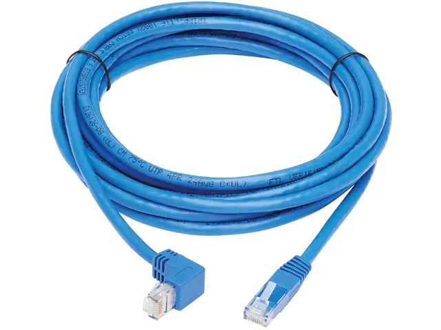 Tripp Lite Tripp Lite N204-015-BL-DN 15 ft Down-Angle Cat6 network ethernet cable — product photo