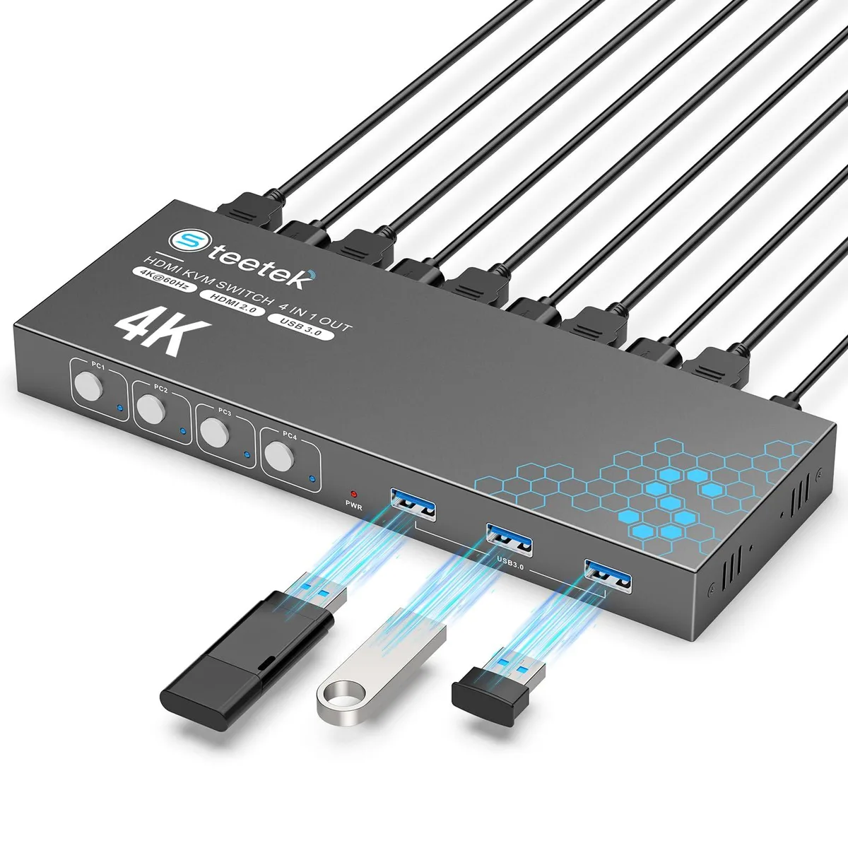 Vszerda Vszerda STK-S7415H 4-Port USB 3.0 HDMI KVM Switch — product photo