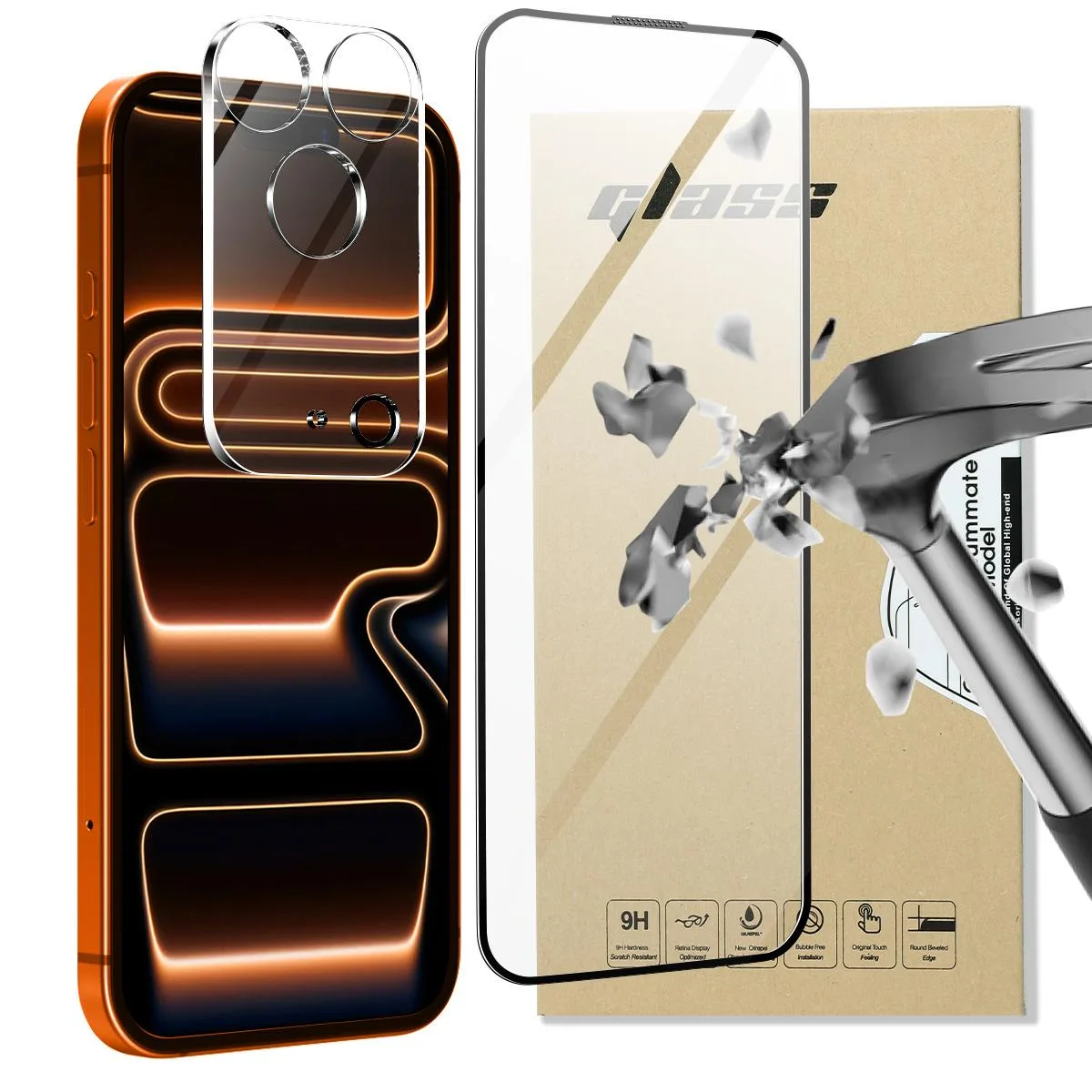 SZYG SZYG Screen Protector &amp; Camera Lens Cover for Apple iPhone 17 Pro Max — product photo