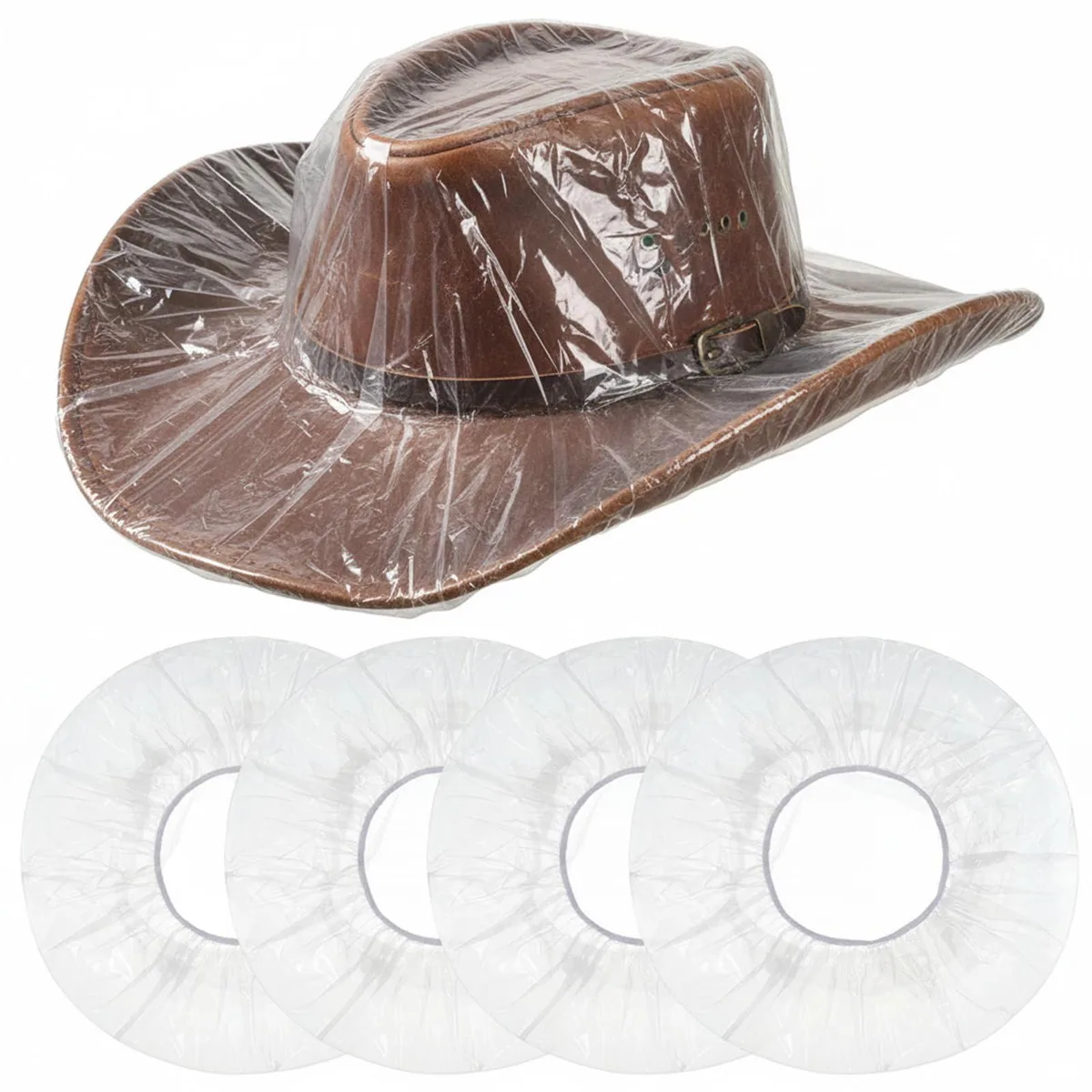  SynHHergyx 5127NEAY4696 hat cover 4 pcs clear plastic 33x23cm 65g — product photo