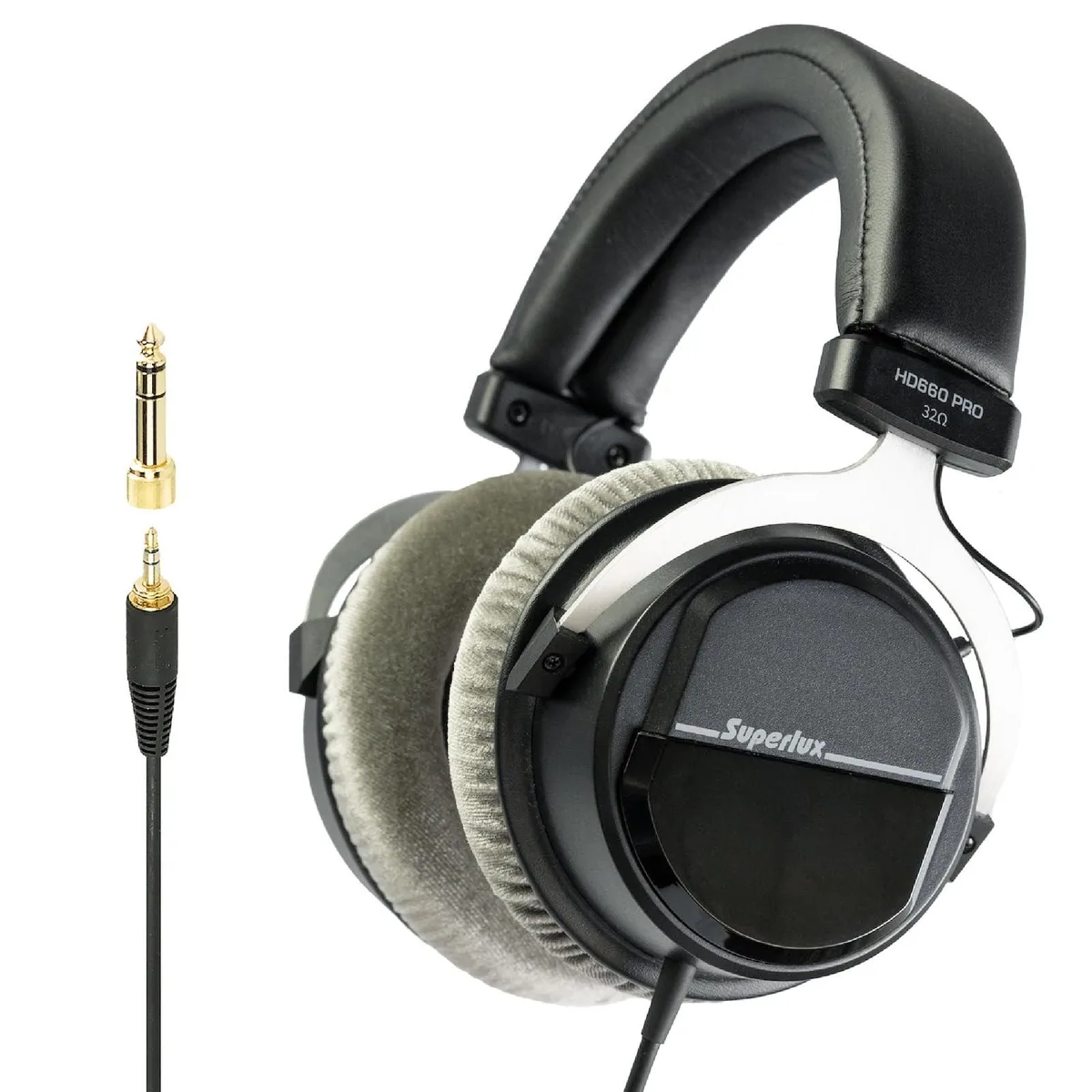 Superlux Superlux HD 660PRO 32 ohms 40mm 3.5/6.3mm 2 in 1 accessory — product photo