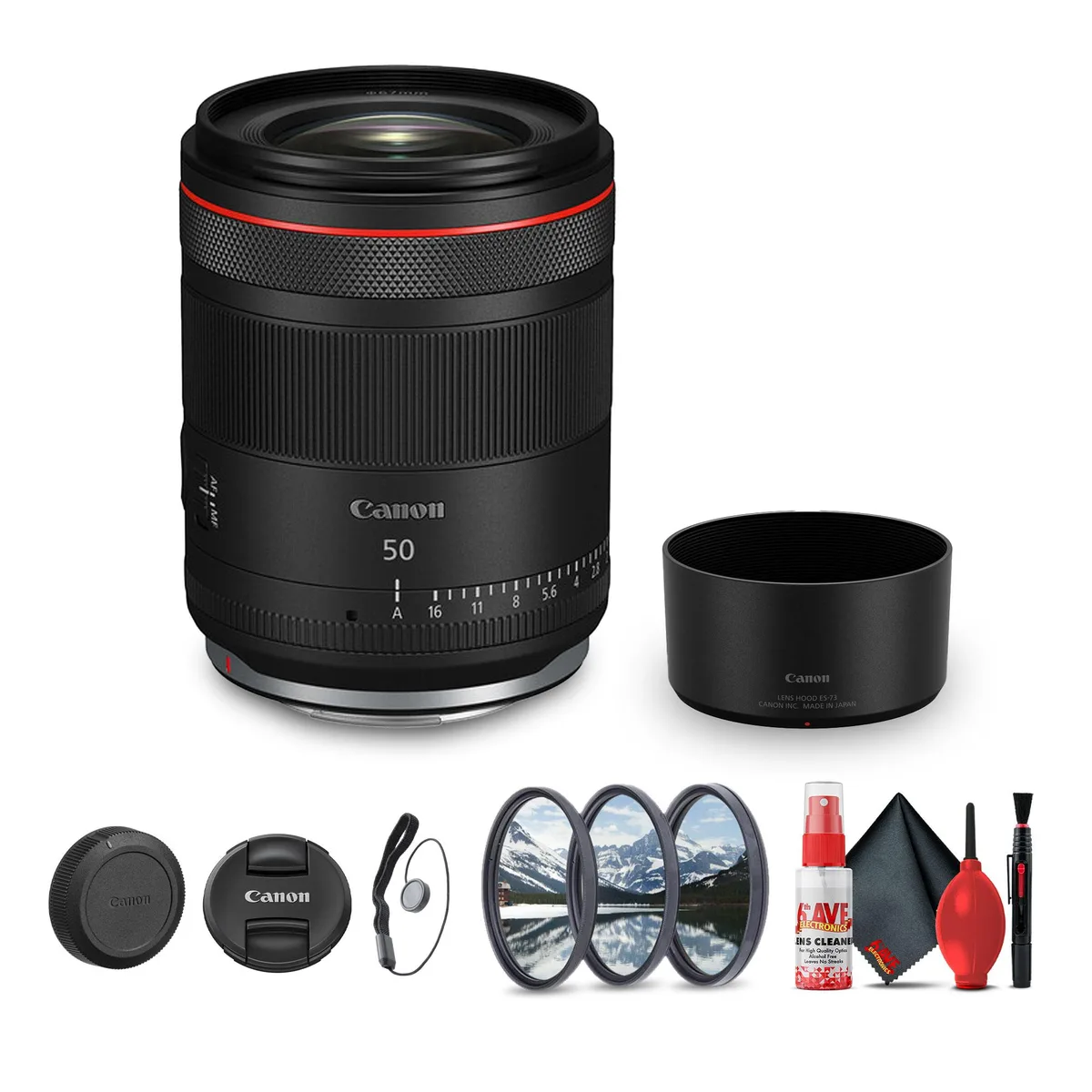 Canon Canon RF 50mm f/1.4 L VCM Lens + Filter &amp; Cleaning Kit — product photo