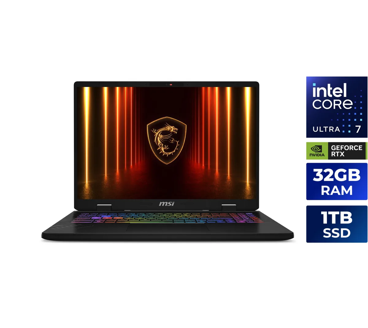 MSI MSI Crosshair 16 HX AI D2XWFKG-076US gaming laptop — product photo
