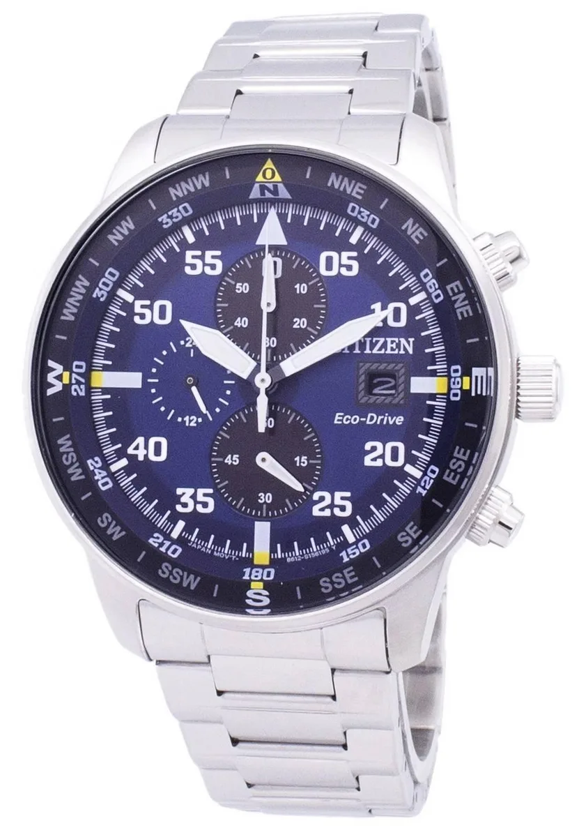Citizen Citizen Aviator Eco-Drive Chronograph CA0690-88L Blue Dial 44.00 mm Watch — product photo