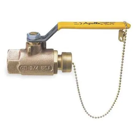 Apollo Apollo 70104HC 3/4" FNPT x Hose Cap Bronze Ball Valve — product photo