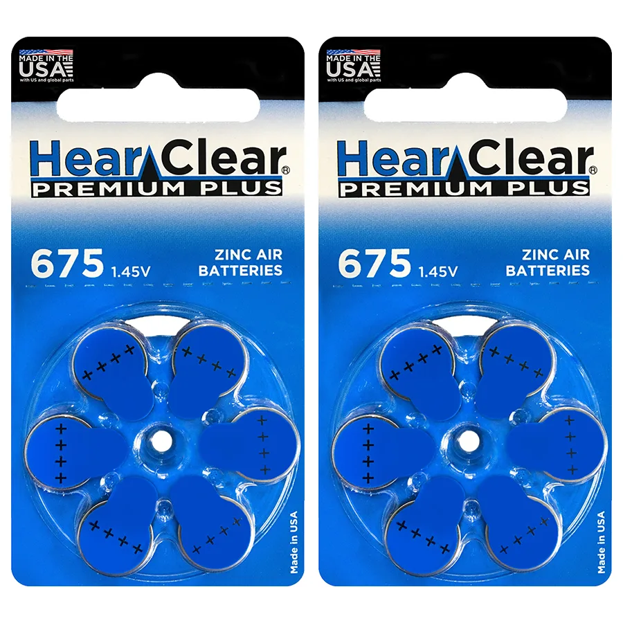 HearClear Battery HearClear Battery Size 675 Zinc Air 1.45V Blue Tab 12 Pack — product photo
