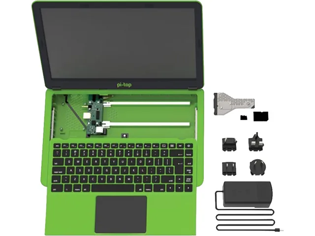pi-top pi-top PTIUGR200001 educational modular laptop kit green — product photo